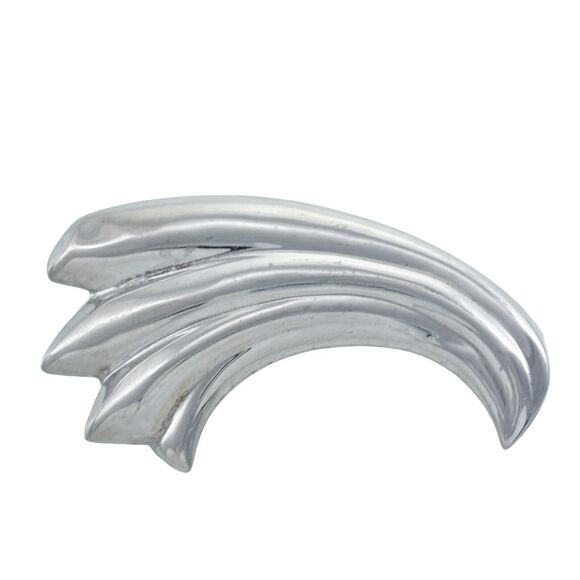 Southwest Mexican Taxco TF-43 Sterling Silver 925 Fluted Modernist Brooch Pin - Picture 1 of 5